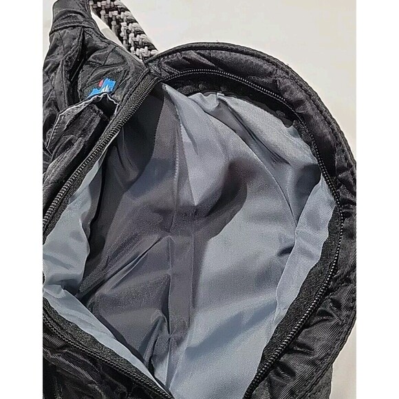 KAVU Rope Puff Sling Crossbody Backpack Travel Black Quilted Purse - Picture 10 of 12